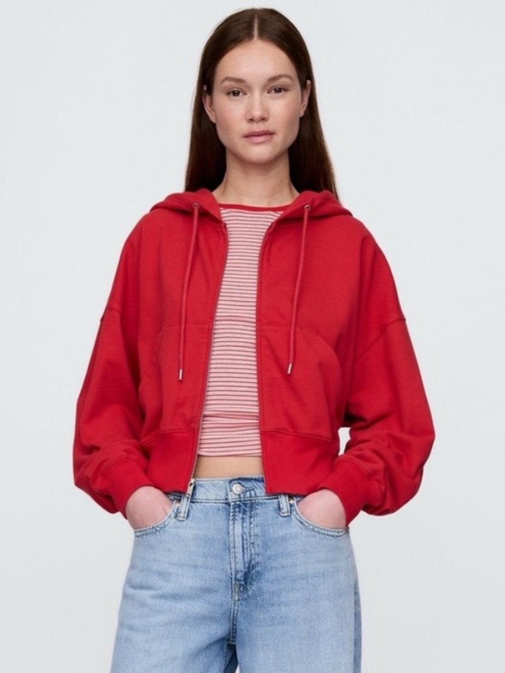 GAP French Terry Oversized Wedge Hoodie